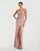 Prom Dresses Fitted Slit Long Formal Prom Dress Dusty Rose