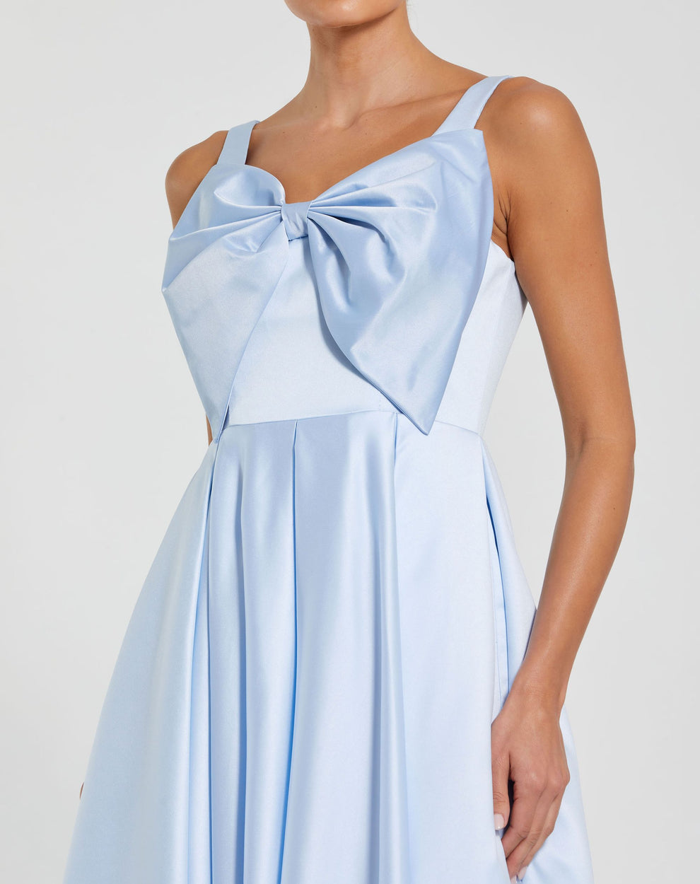 Cocktail Dresses Short A Line Midi Evening Cocktail Dress Mac Duggal 2288 Powder Blue