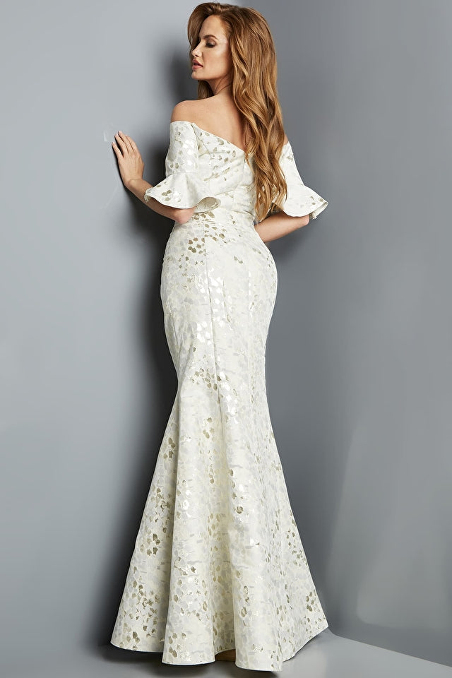 Jovani 22912 Off the Shoulder Long Mermaid Gown