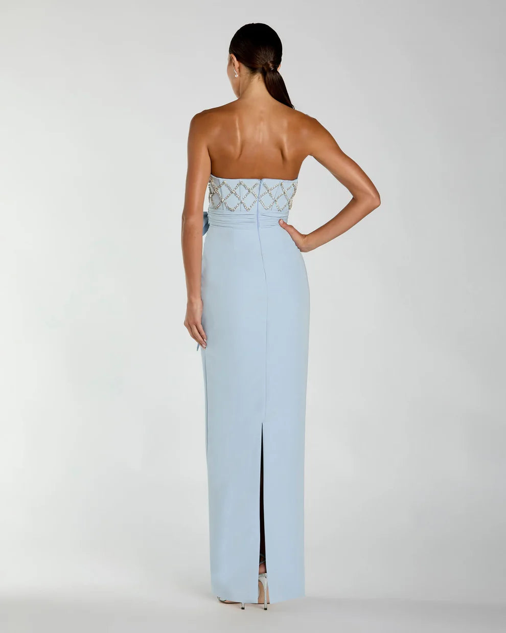 Prom Dresses Prom Fitted Slit Long Formal Dress Powder Blue