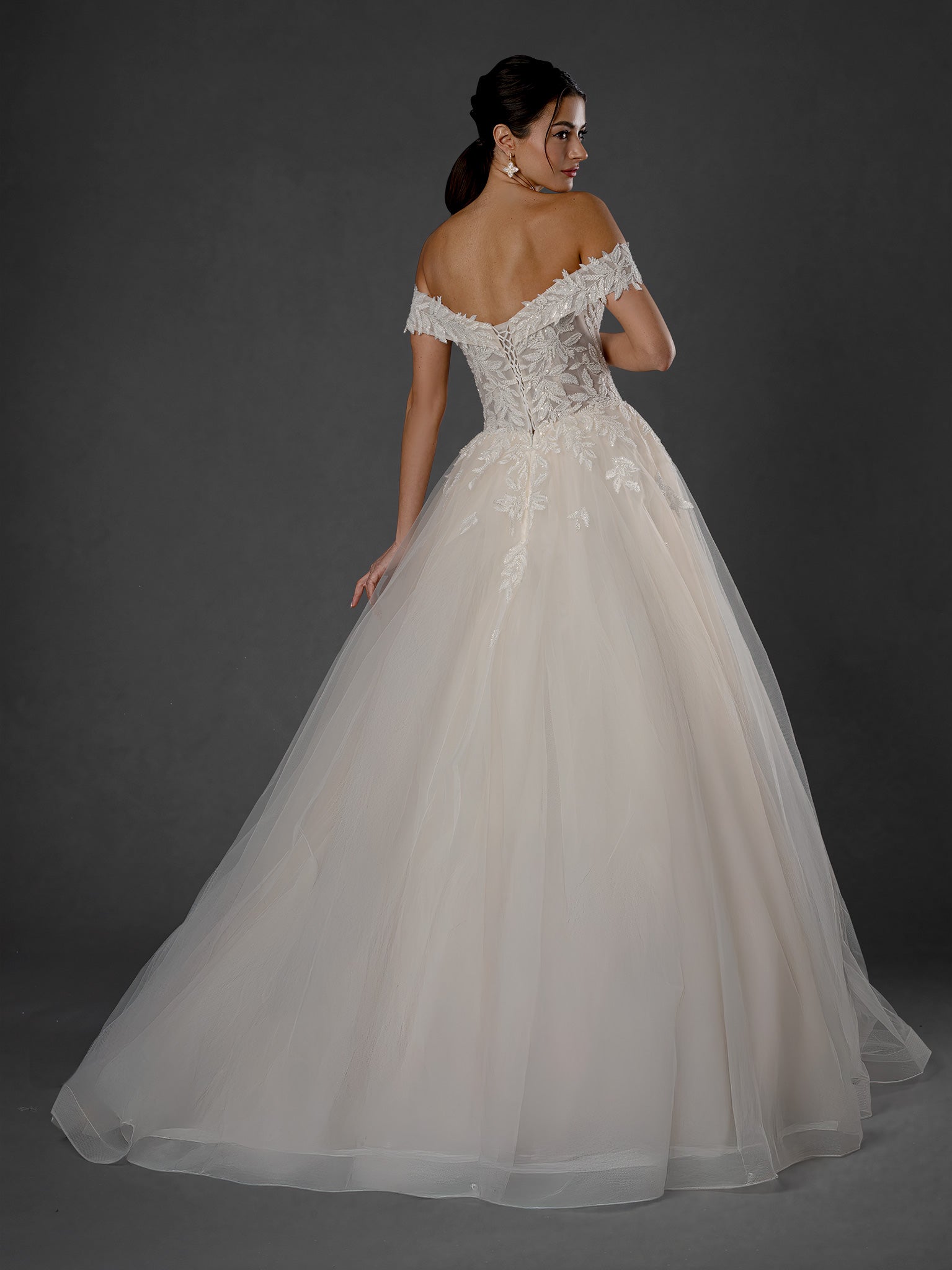 Wedding Dresses Ball Gown Long Sequin Beaded Wedding Dress Stella Couture 25581 Off White