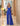 Jumpsuit Long Ruched Formal Jumpsuit Blue