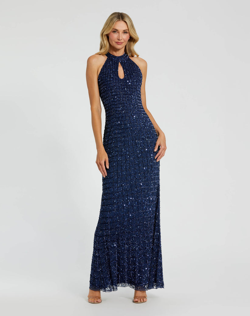 Prom Dresses Fitted Long Formal Evening Prom Dress Midnight