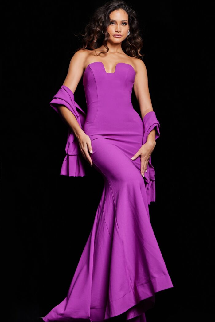 Formal Dresses Long Mermaid Berry Formal Dress  Berry