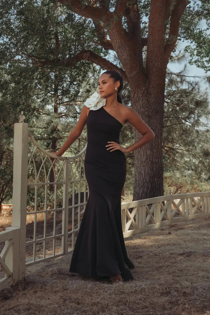 Prom Dresses Prom Long Mermaid Formal Dress Black Ivory