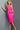 Cocktail Dresses Short Fitted Peplum Pleated Cocktail Dress Fuchsia/Orange