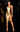 Cocktail Dresses Short Cocktail Fitted High Slit Dress Gold