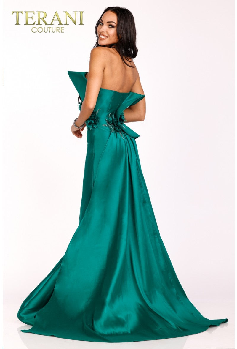 Terani Couture 231E0308 Long Formal 3D Floral Prom Mermaid Dress