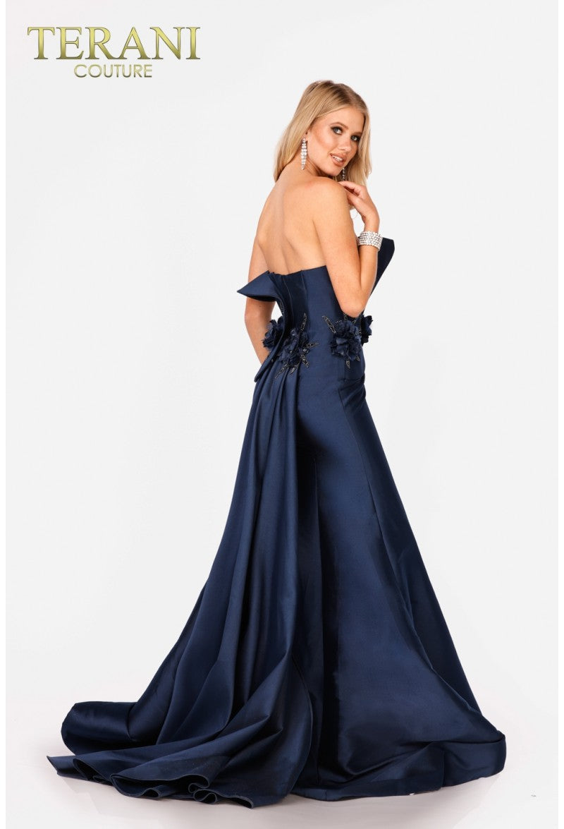 Terani Couture 231E0308 Long Formal 3D Floral Prom Mermaid Dress