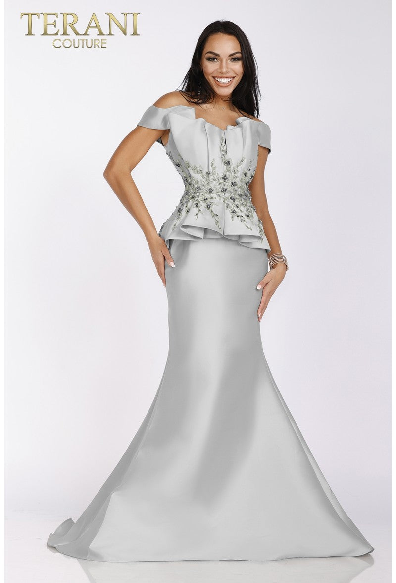 Formal Dresses Long Formal A Line Evening Dress Silver