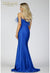 Formal Dresses Long Formal Prom Feather Mermaid Dress Royal Blue