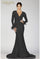 Formal Dresses Long Sleeve Formal Prom Fitted Mermaid Dress Black