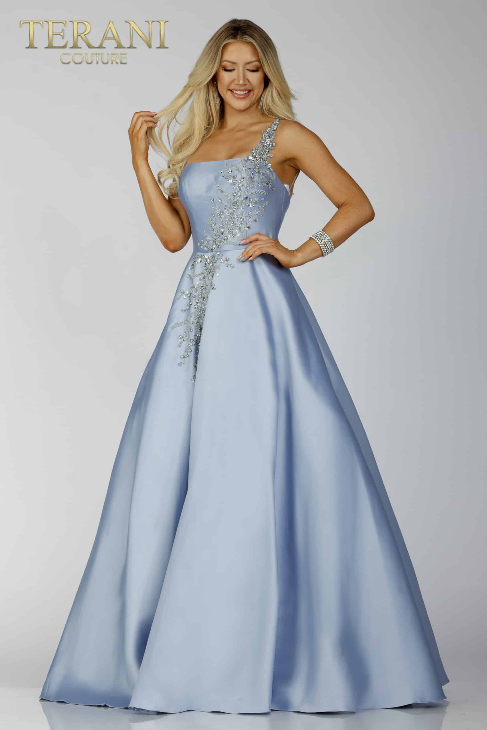 Prom Dresses Long Formal Prom Beaded A Line Dress Slate