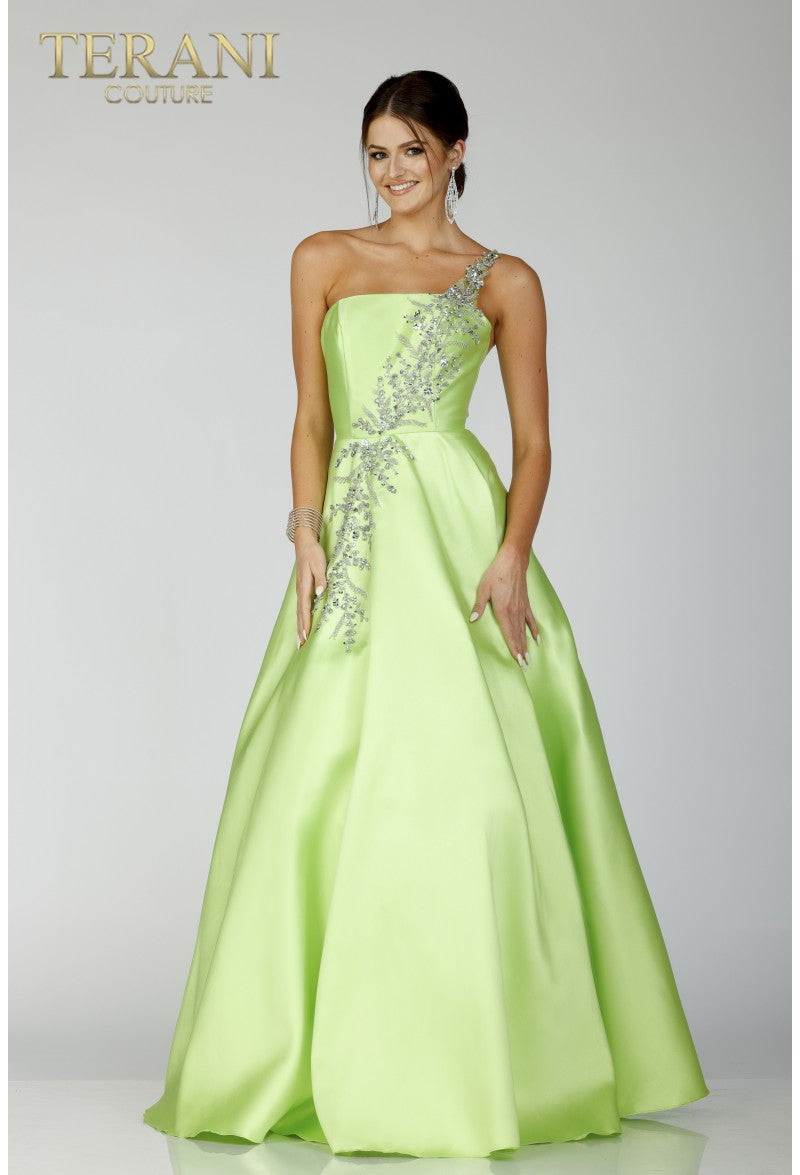 Terani Couture 231P0175 Long Formal Prom Beaded A Line Dress
