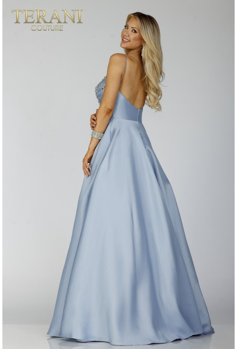 Terani Couture 231P0175 Long Formal Prom Beaded A Line Dress