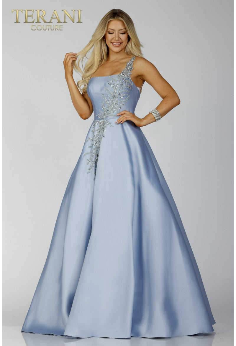 Terani Couture 231P0175 Long Formal Prom Beaded A Line Dress