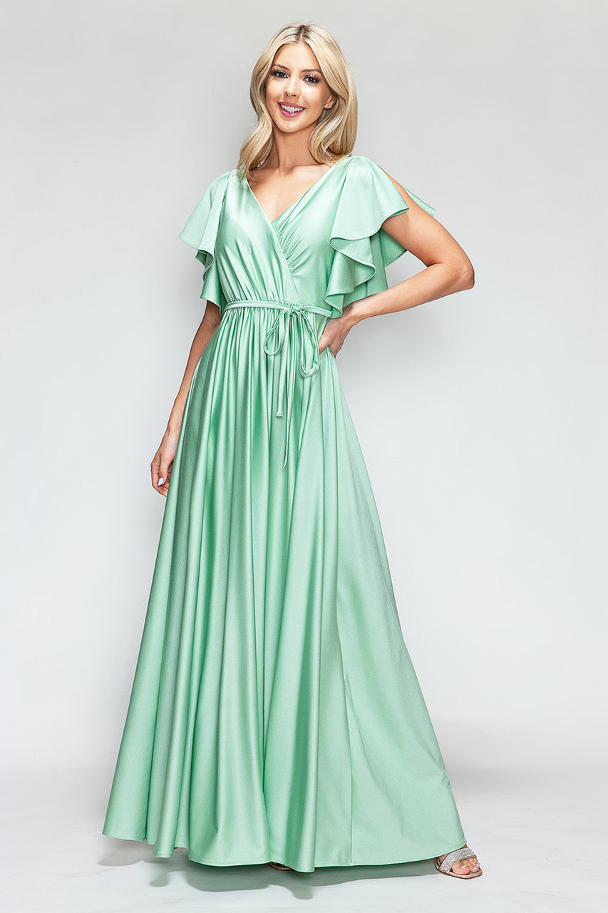 Mother of the Bride Dresses Long Formal Mother of the Bride Dress Lenovia 5277 Sage
