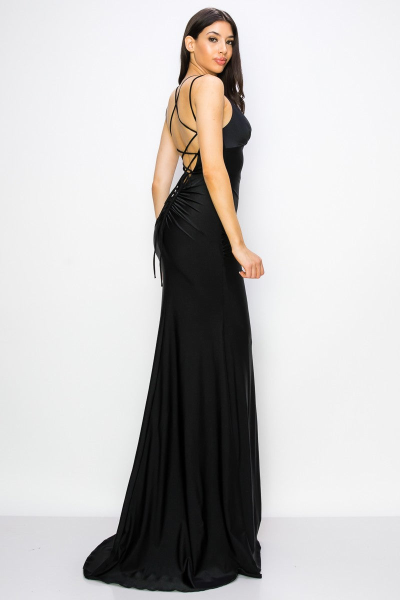 Prom Dresses Long Fitted Formal Prom Dress Black