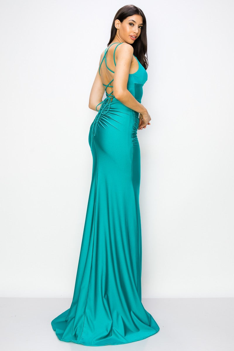Prom Dresses Long Fitted Formal Prom Dress Teal