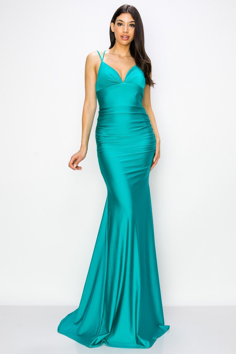 Prom Dresses Long Fitted Formal Prom Dress Teal