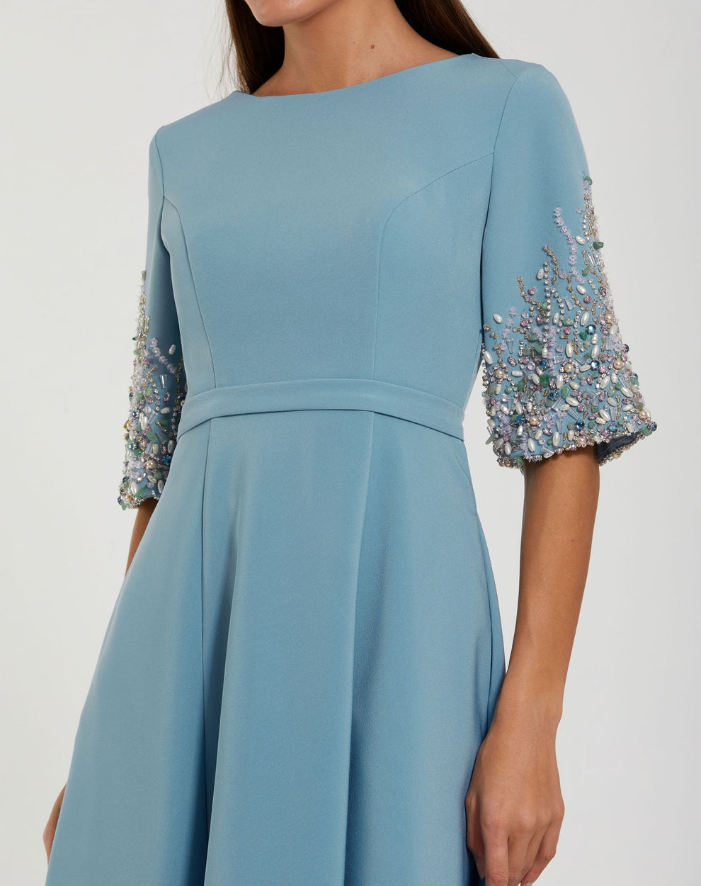princess polly baby blue dress Esmee Exclusive beach textured maxi summer dress in cobalt blue