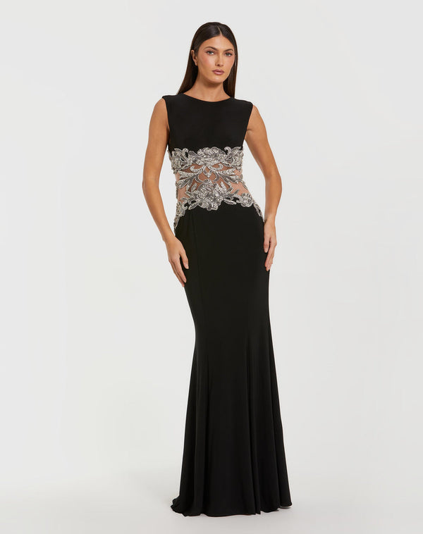 Long Beaded Dress Formal Prom Mac Duggal 2324