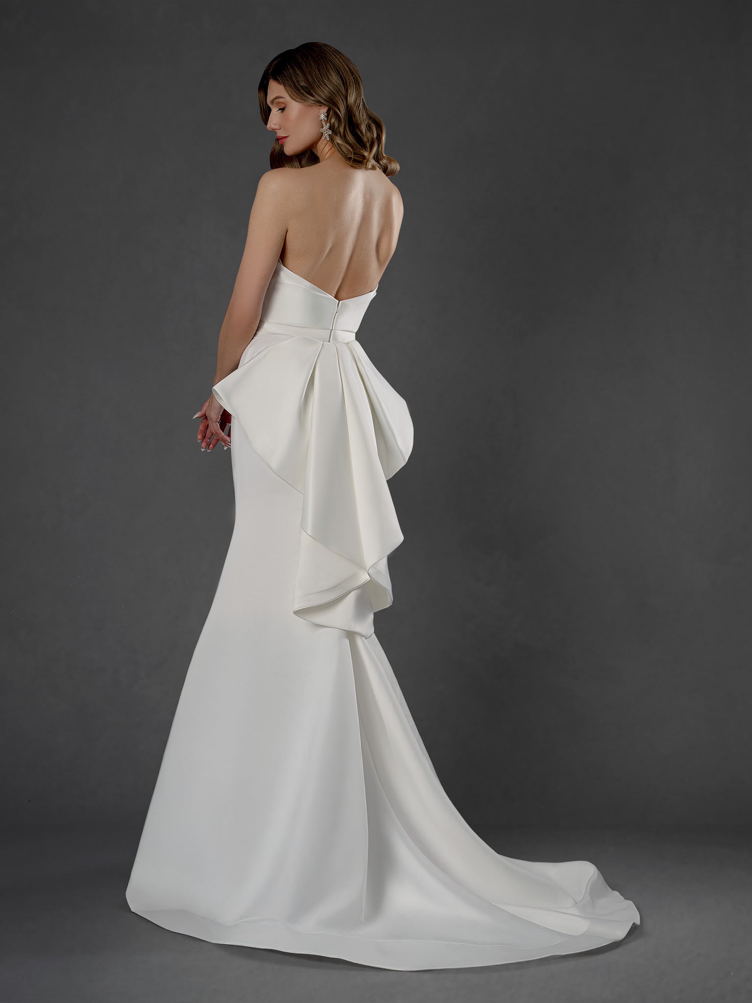 Wedding Dresses Long Mermaid Bridal Wedding Dress Stella Couture 25856 Off White
