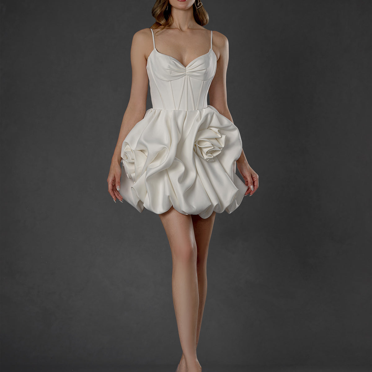 Short Corset Mini Wedding Dress