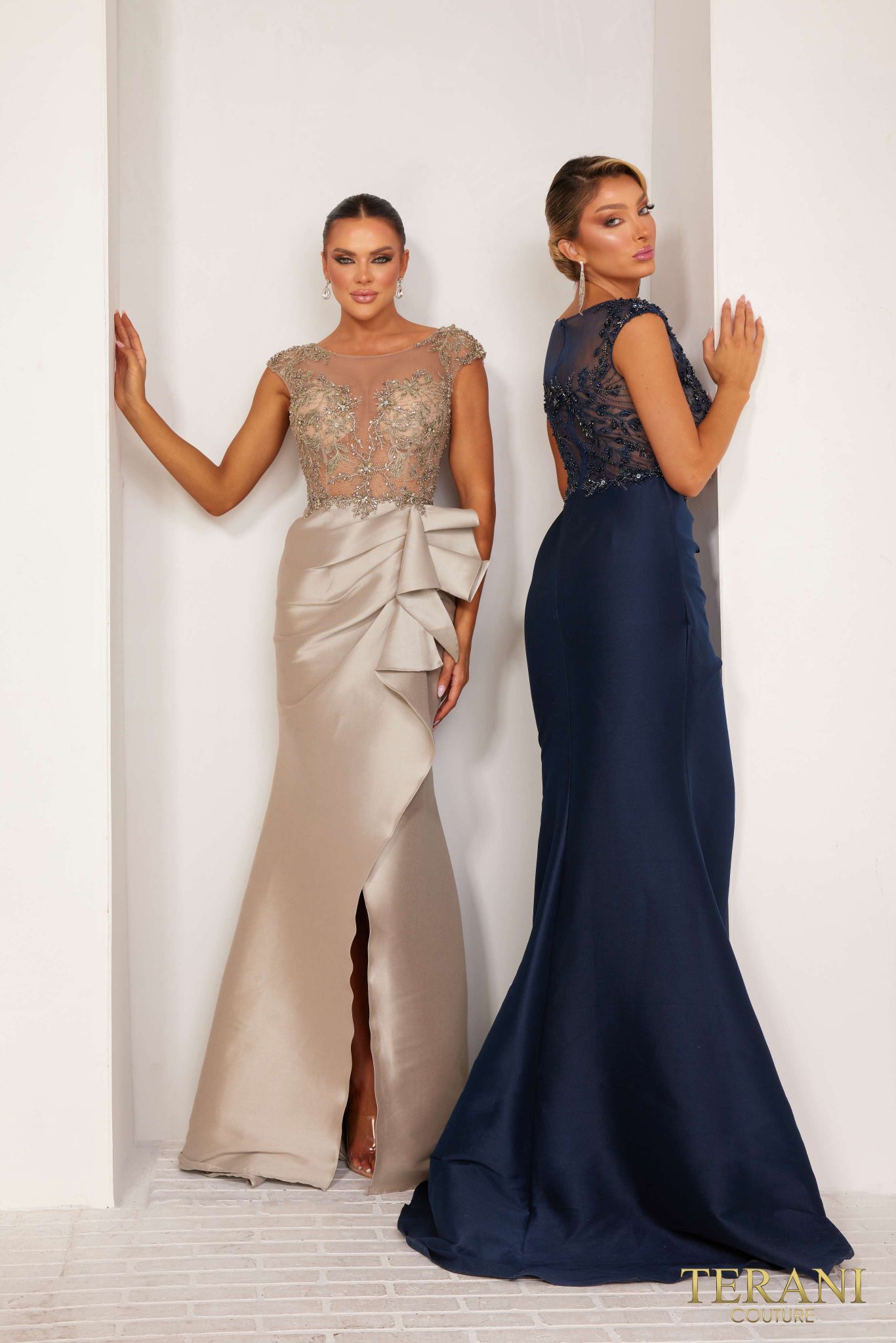 Formal Dresses Trumpet Long Evening Dress Taupe