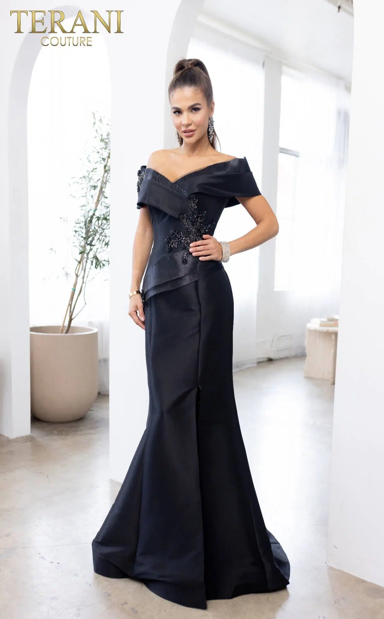 Terani Couture 232M1530 Long Formal Prom Mermaid Dress