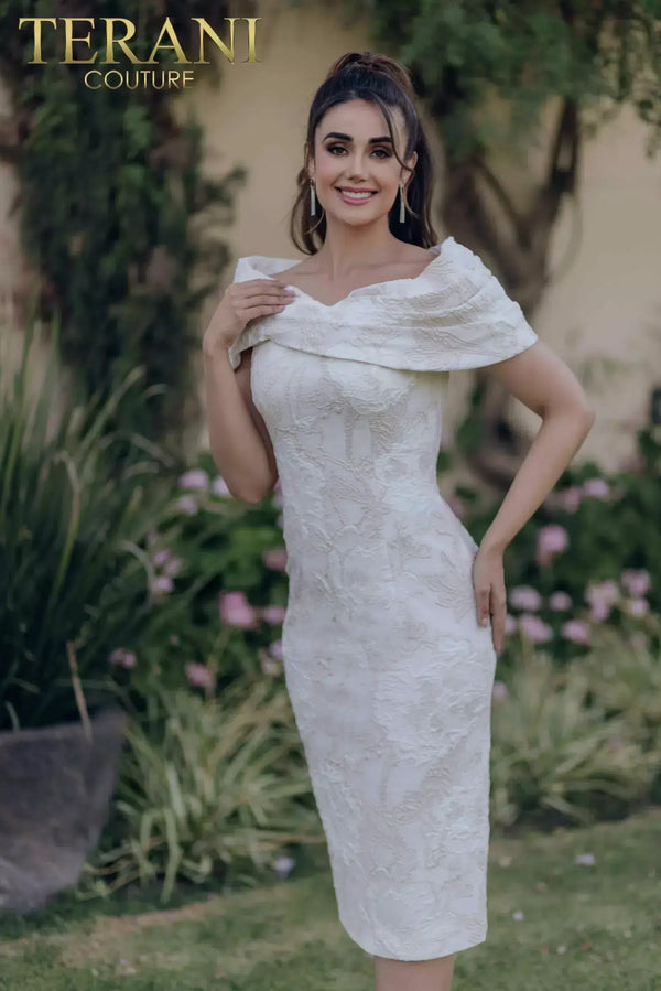 Terani Couture 232C1136 Short Cocktail Fitted Formal Dress