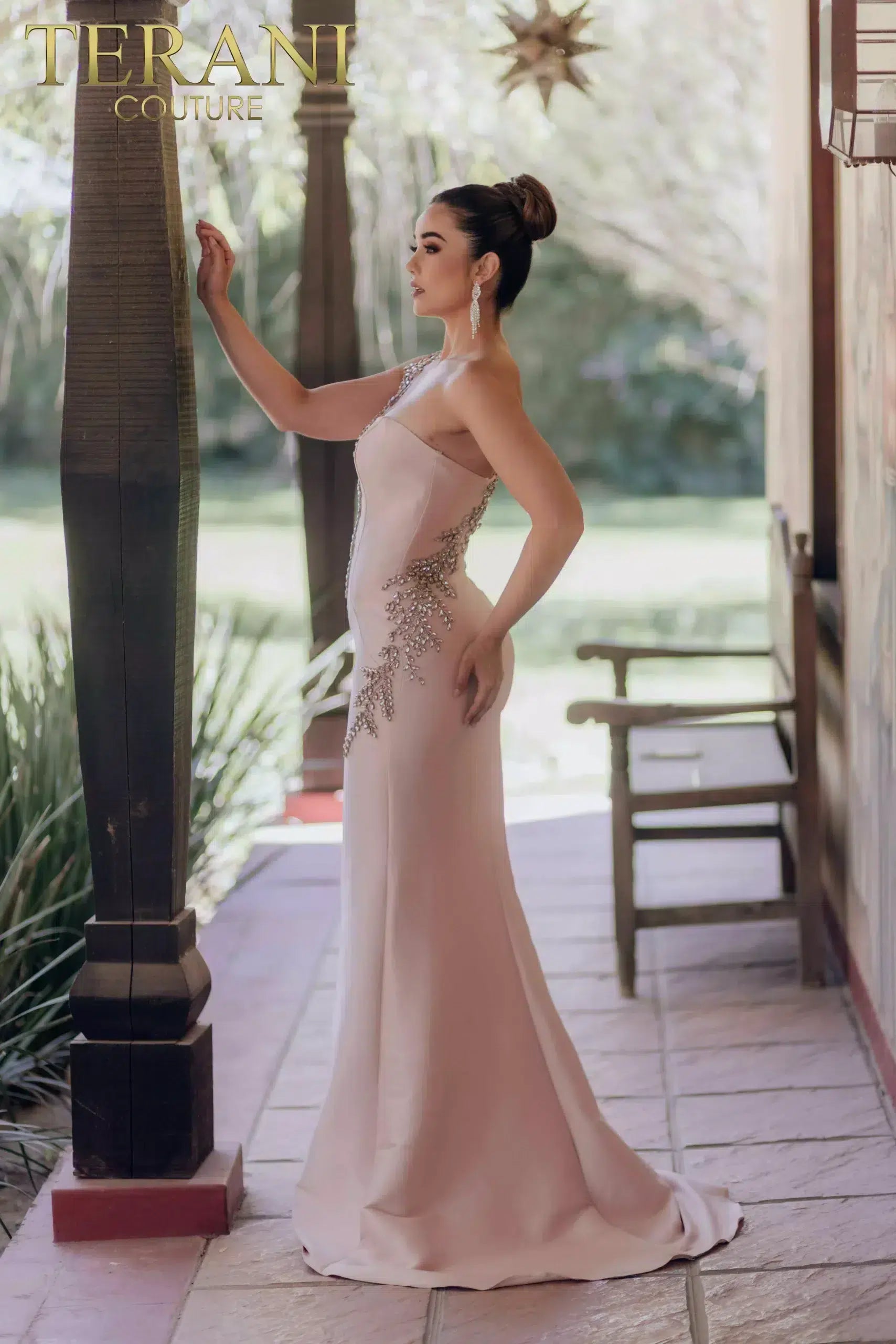 Prom Dresses Long Beaded Formal Prom Mermaid Dress Rose
