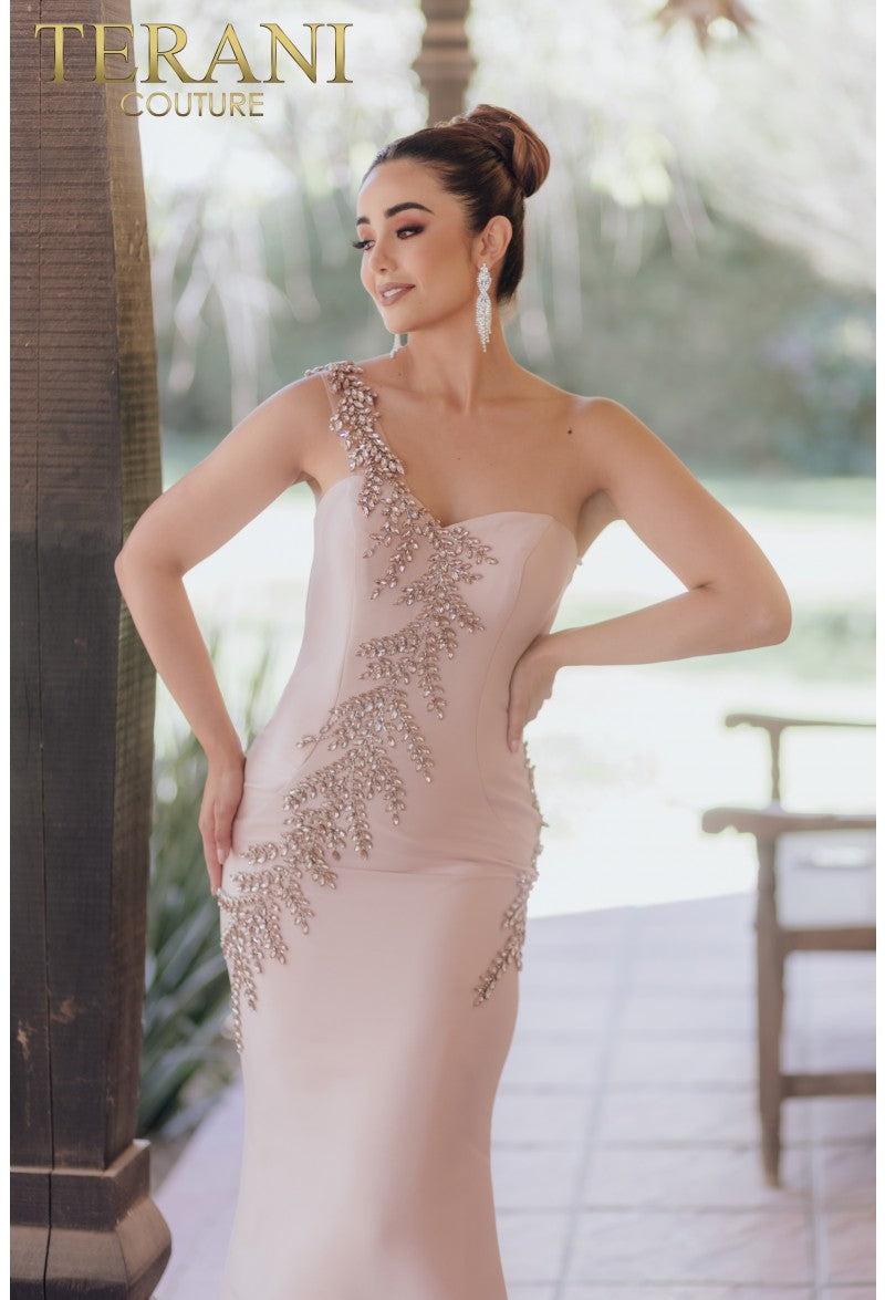 Terani Couture 232E1231 Long Beaded Formal Prom Mermaid Dress