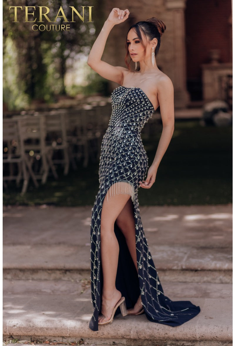 Terani Couture 232E1261 Long Formal Fitted Evening Prom Dress