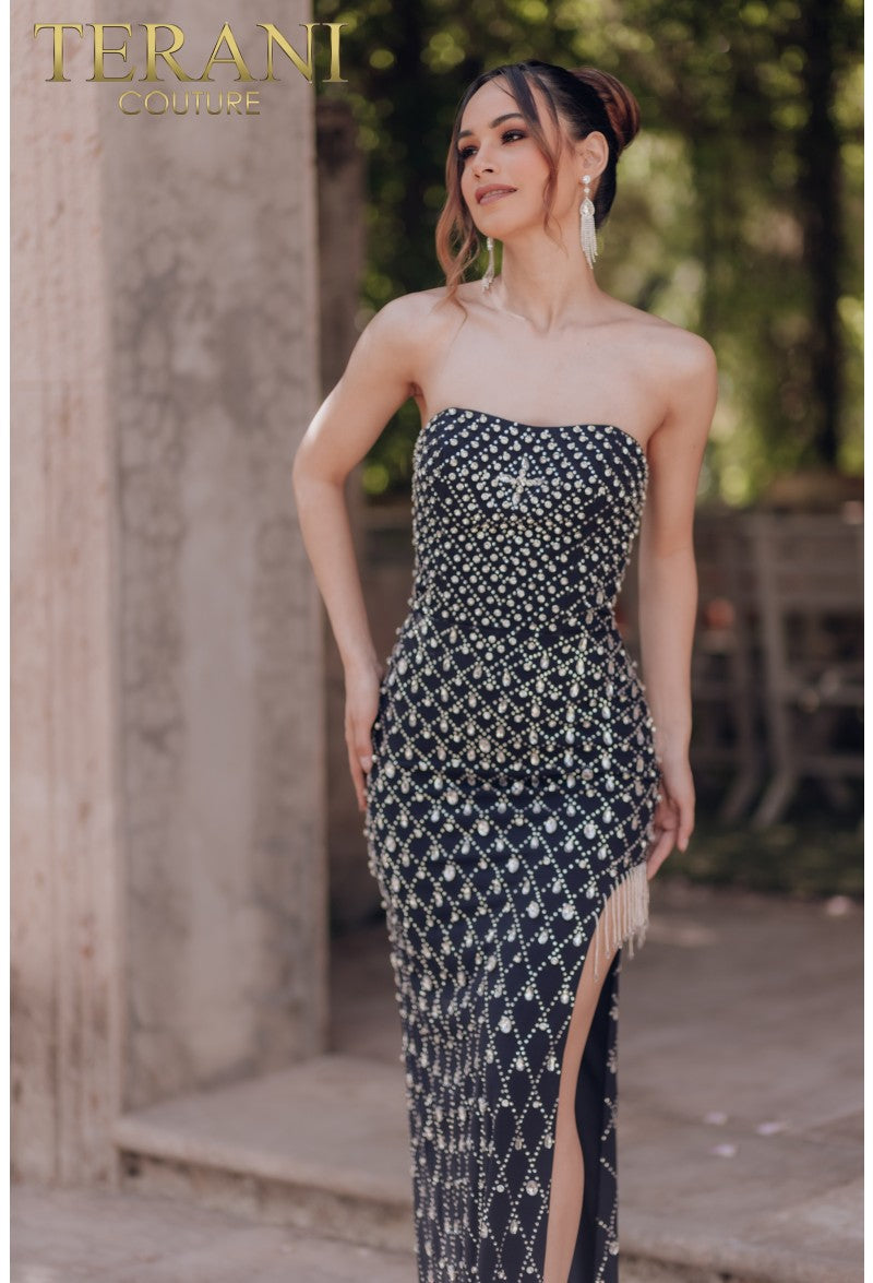 Terani Couture 232E1261 Long Formal Fitted Evening Prom Dress