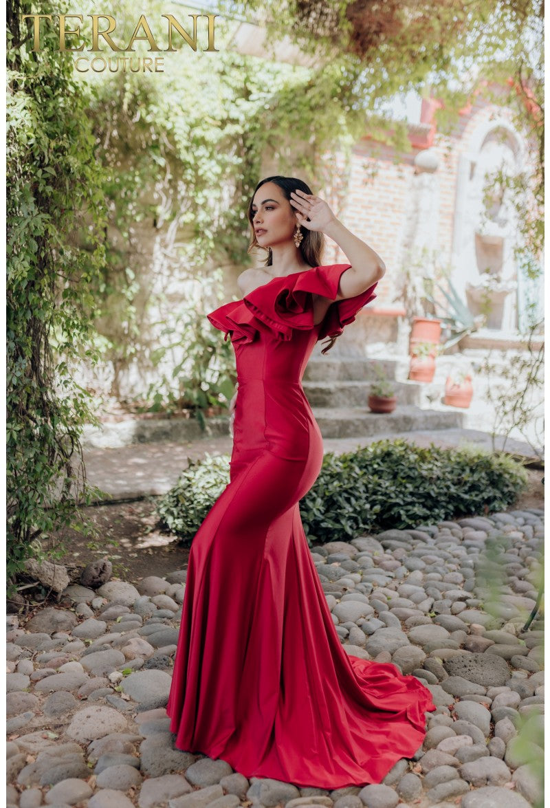 Terani Couture 232E1289 Long Formal Mermaid Evening Prom Dress