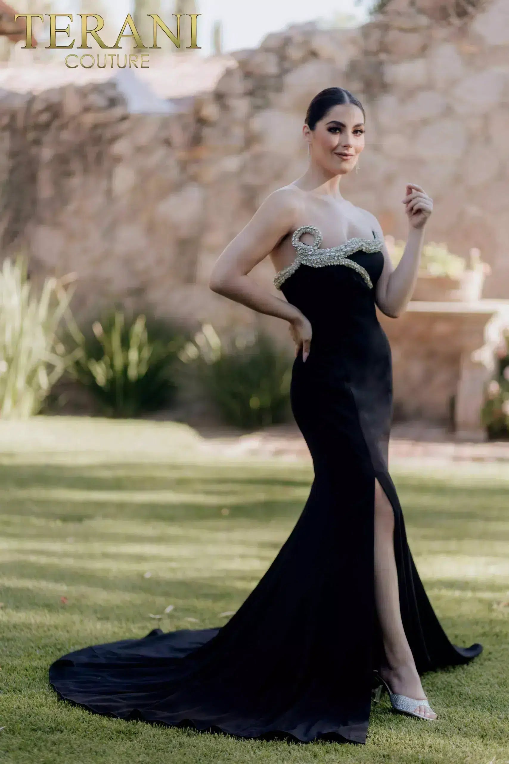 Formal Dresses Long Beaded Formal Prom Mermaid Dress Black