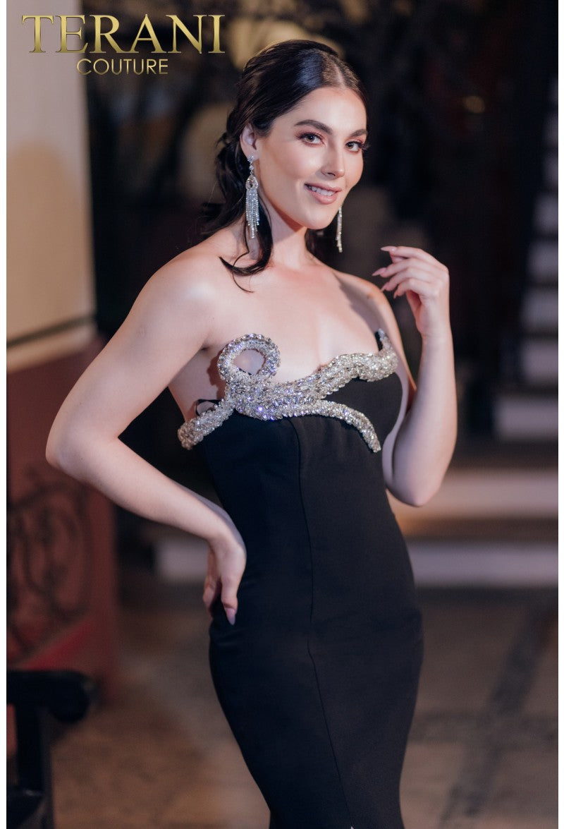 Terani Couture 232E1296 Long Beaded Formal Prom Mermaid Dress