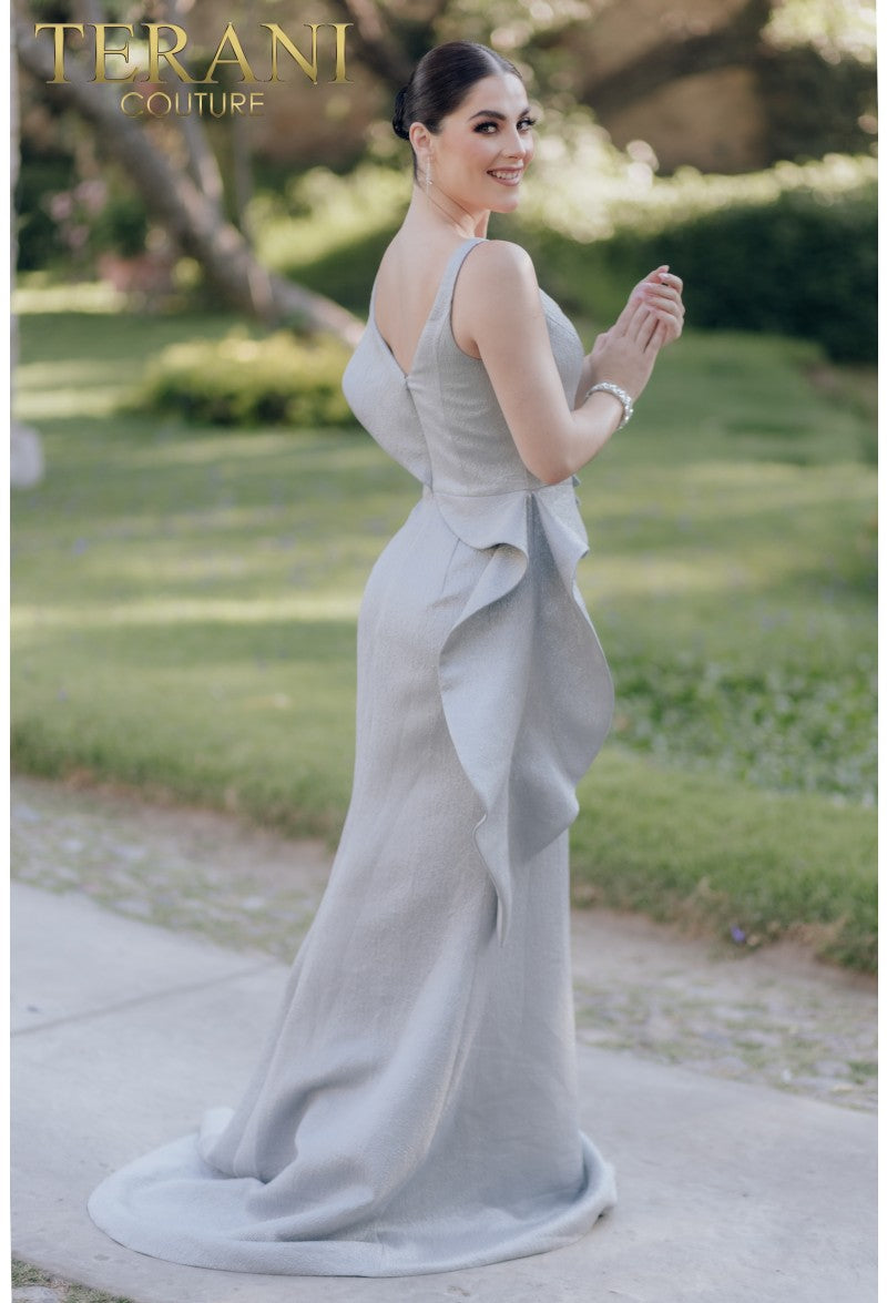 Terani Couture 232E1297 Long Formal Prom Ruffle Mermaid Dress