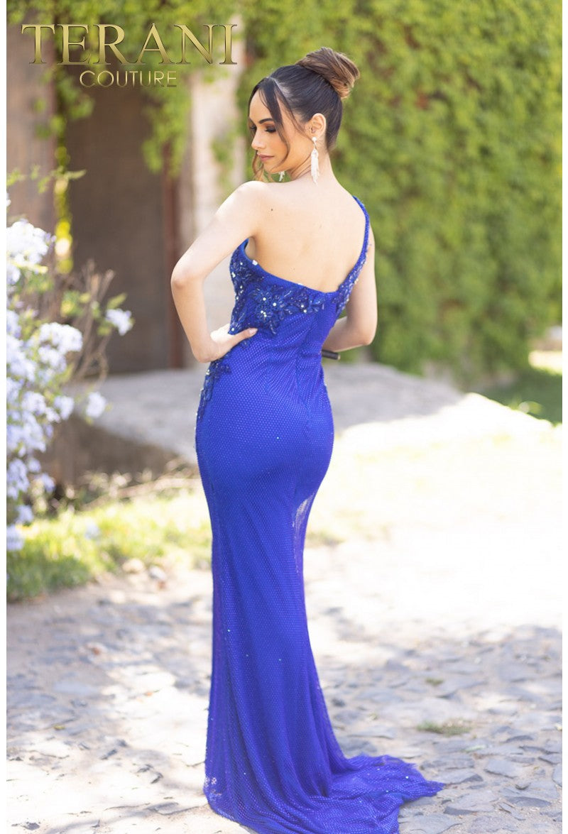 Terani Couture 232GL1470 Long Fitted Formal Prom Dress