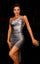 Cocktail Dresses Short Fitted Mini Cocktail Dress Metal