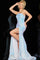 Prom Dresses Slit Long sequin Formal Prom Mermaid Dress Iridescent-White