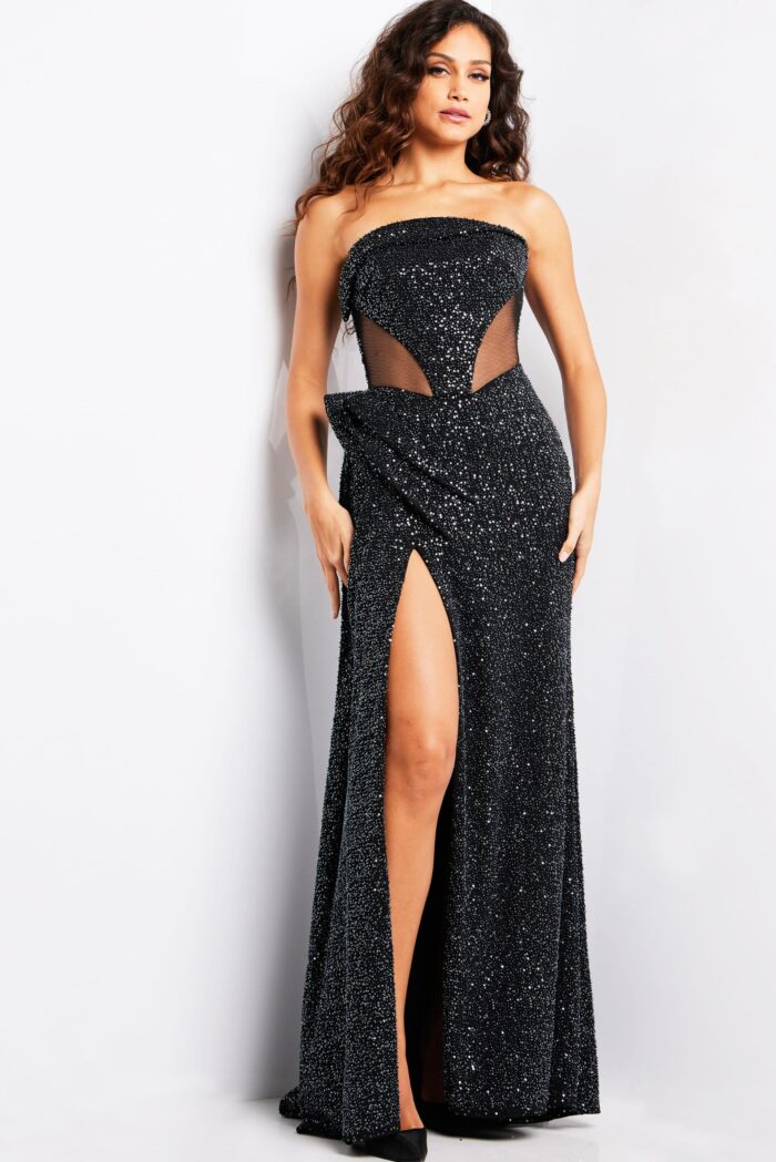 Formal Dresses Long Evening Sequin Formal Dress   Black