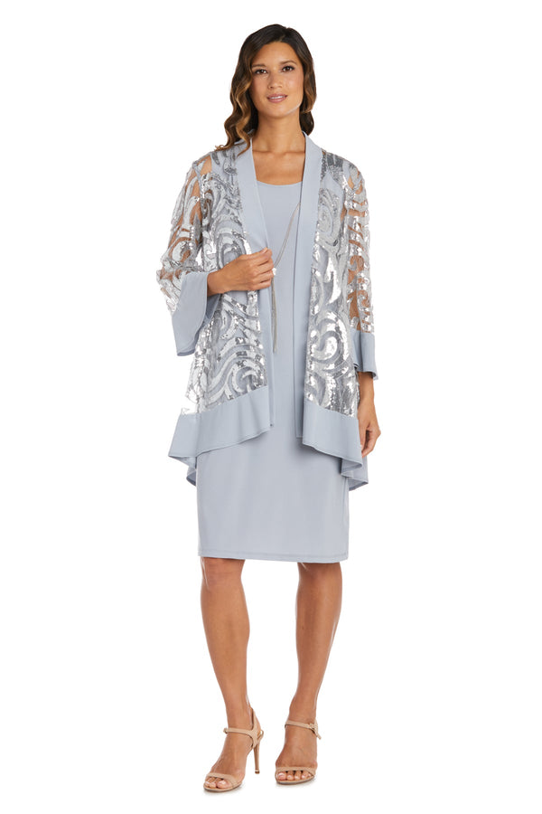 Short Petite Dress Mother of the Bride Jacket Dress R&M Richards 2342P