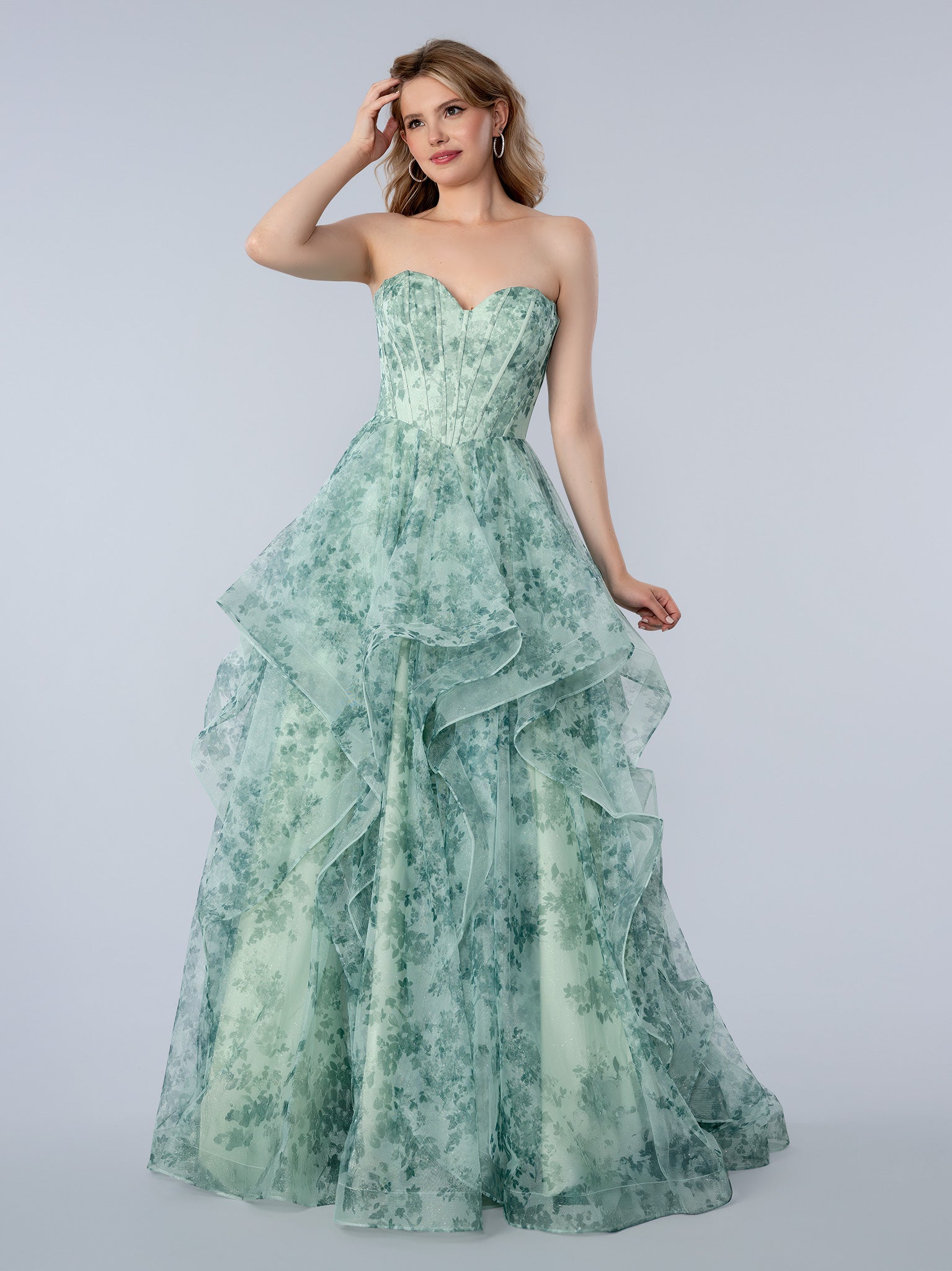 white christmas dresses Miss Circle Women Stella Black Off Shoulder Crystal Corset Satin Gown main image 0