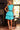 Cocktail Dresses Short Fit Ruffle Cocktail Dress Turquoise/Black