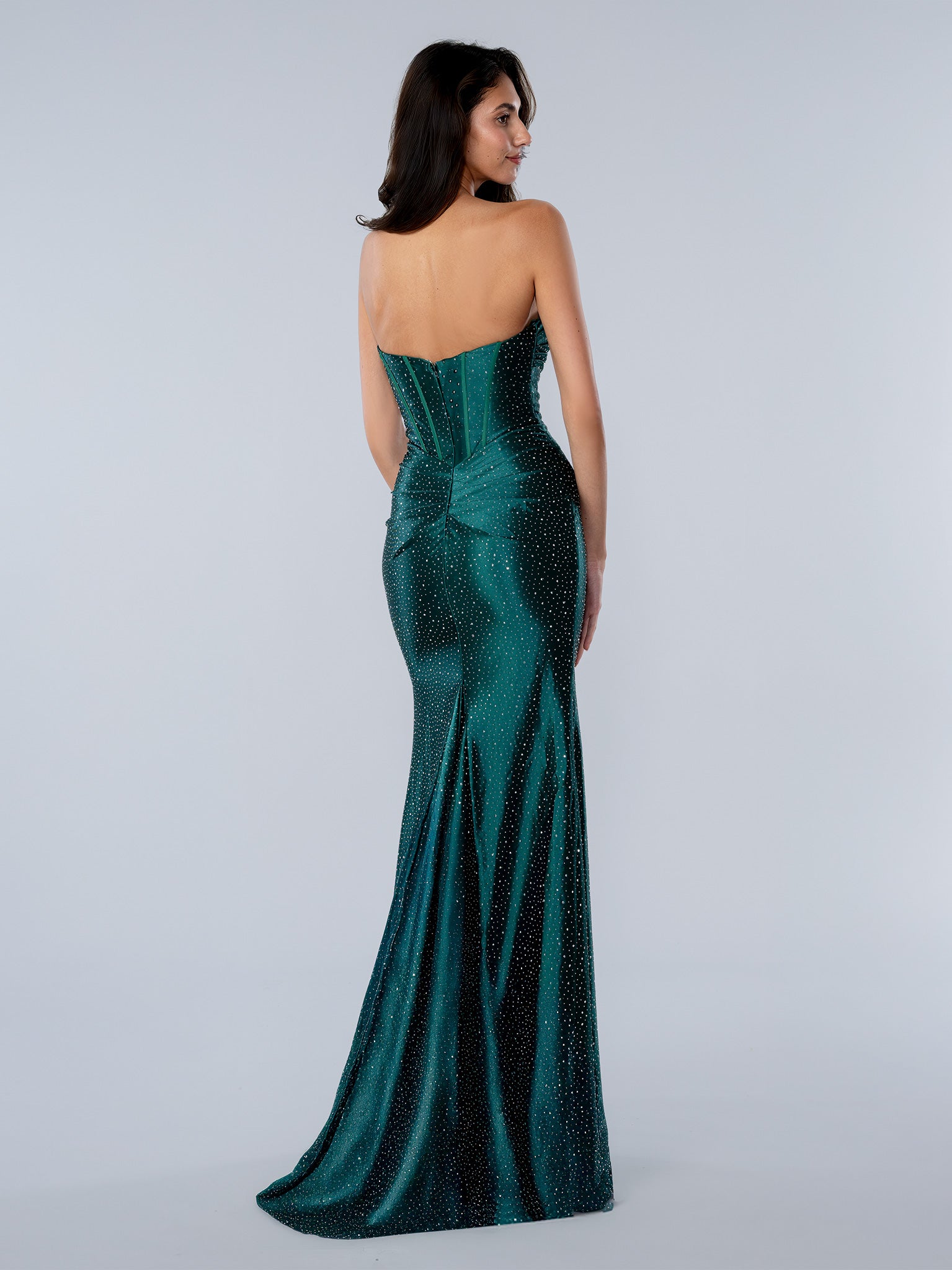 Stella Couture 26186 Long Formal Corset Slit Prom Dress – The Dress Outlet