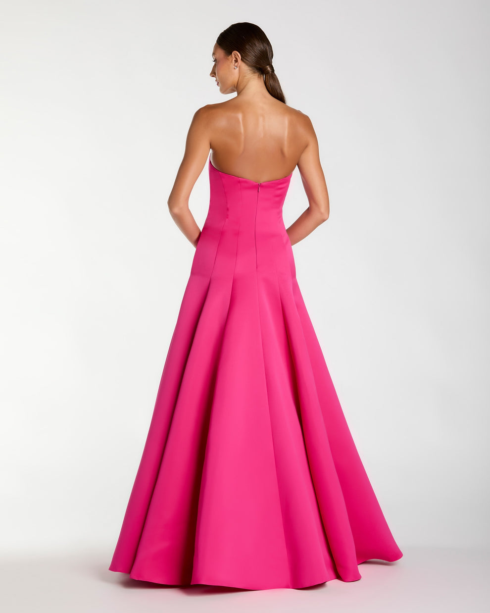 Prom Dresses Ball Gown Long Formal Corset 3D Floral Prom Dress Mac Duggal 2357 Fuchsia