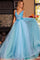 Prom Dresses Ballgown Long Formal Prom Dress Blue/Multi