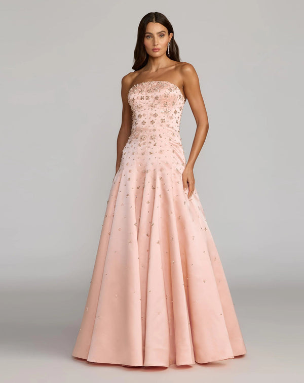 Strapless Long Embellished Prom Gown by Mac Duggal 2358